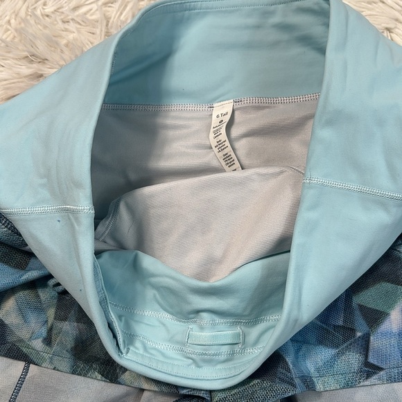 Lululemon Speed Up Short Long *4" Updated Fit City Shadow Alpine White Multi - Picture 3 of 7